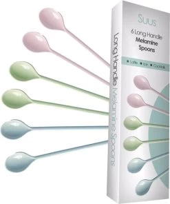 Gohh 6 Longdrink Lepels (18,5 Cm) Koffielepels Theelepels Vaatwasserbestendig Jamlepel Mosterdlepel