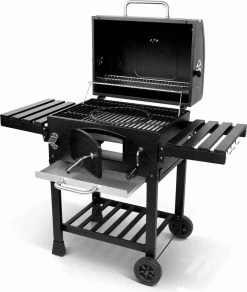 Alice's Garden Houtskool BBQ Bernard - Smoker - Verstelbare Houtskoolbak - Zwart -Kook Verkoop 1014x1200 3