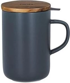 OGO Living - Theemok Met Zeef En Deksel - Blauw 475 Ml