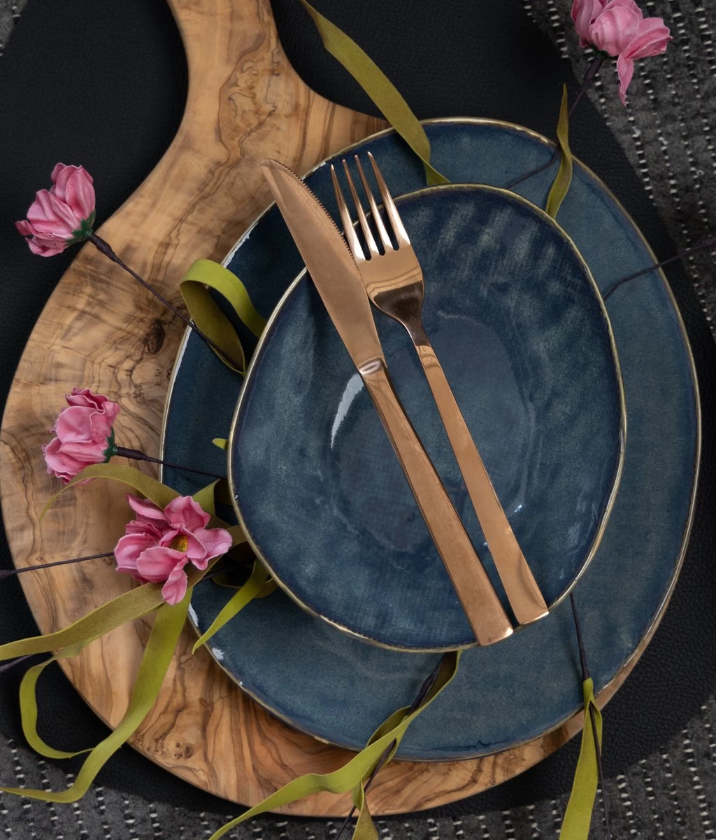 Cosy & Trendy Serviesset Aicha Blue 18-Delig - 6 Persoons 5 Cosy & Trendy Serviesset Aicha Blue 18-Delig - 6 Persoons - Afbeelding 3