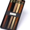 Merkloos Chopsticks - 5 Paar - Beukenhout - Sushi Giftset -Kook Verkoop 1035x1200 6