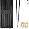 Dymund® Chopsticks - 5 Persoons Eetstokjes Set - Herbruikbaar - RVS - Zwart -Kook Verkoop 1056x1200 3