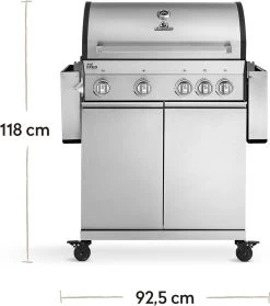 Burnhard Gas BBQ Big FRED Deluxe - 4 Branders - Incl. Keramische Infraroodbrander & Afdekhoes - Deluxe 26 Burnhard Gas BBQ Big FRED Deluxe - 4 Branders - Incl. Keramische Infraroodbrander & Afdekhoes - Deluxe -Kook Verkoop 1061x1200 1