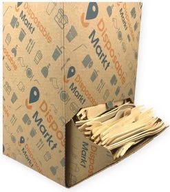 750 Stuks Houten Vork In Dispenser Box - Houten Bestek - Vorken - Bio Vorken - Hout In Dispenserdoos - Dispenser Doos Bestek - Karton Dispenser - Papier Dispenser Box Met Bestek - Cutlery - Biologisch Afbreekbaar - Milieuvriendelijk - FSC - Wegwerp -Kook Verkoop 1061x1200 4