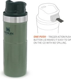 Stanley Trigger-Action Travel Mug 0.47L - Thermosfles - Hammertone Green -Kook Verkoop 1073x1200