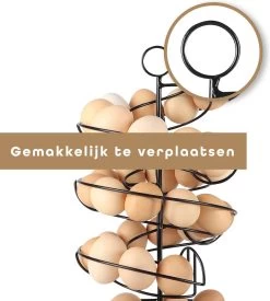 Eiermand – Eierrek – Eierhouder – Eieren – Zwart - Pasen - Tot 40 Eieren - 360° - BAULK® -Kook Verkoop 1077x1200 1