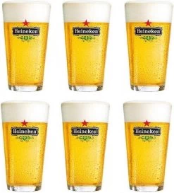 Heineken Bierglas Vaasje - 25 Cl - 6 Stuks
