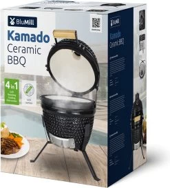 BluMill Kamado BBQ Egg - Kamado 13 Inch - Incl. Vlees Thermometer - Houtskoolbarbecues - Zwart - Ø 27cm -Kook Verkoop 1090x1200 2