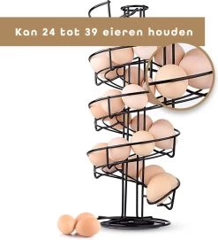 Eiermand – Eierrek – Eierhouder – Eieren – 360° - Zwart - Pasen - 39 Eieren - BAULK® -Kook Verkoop 1094x1200 2