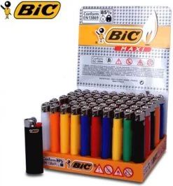 BIC Lighter Aansteker Maxi J26 Display(50stuks) 9 BIC Lighter Aansteker Maxi J26 Display(50stuks) -Kook Verkoop 1114x1200