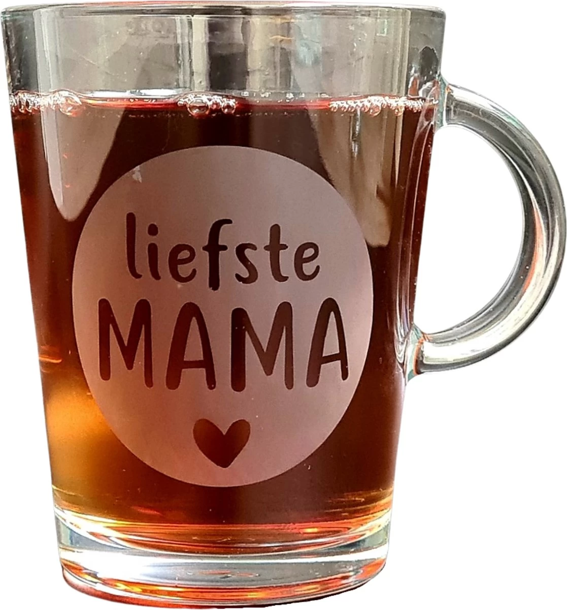 Theeglas Liefste Mama - Moederdag Cadeautje - Glas Cadeau Moeder 3 Theeglas Liefste Mama - Moederdag Cadeautje - Glas Cadeau Moeder