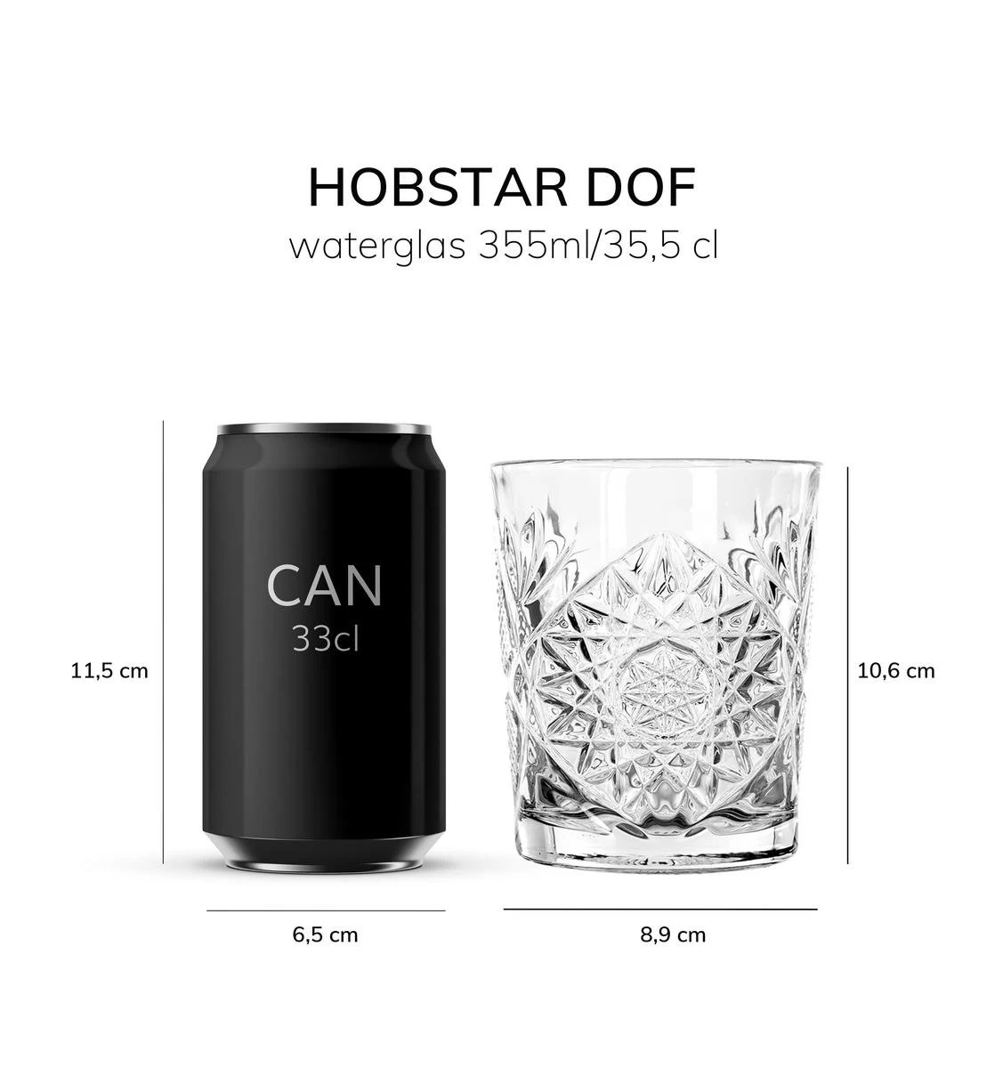 Libbey Drinkglas Hobstar - 355 Ml / 35,5 Cl - 6 Stuks - Vintage Design - Vaatwasserbestendig - Hoge Kwaliteit 6 Libbey Drinkglas Hobstar - 355 Ml / 35,5 Cl - 6 Stuks - Vintage Design - Vaatwasserbestendig - Hoge Kwaliteit - Afbeelding 4