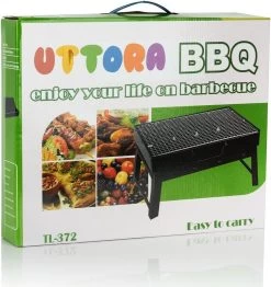 Merkloos Decopatent® Portable Houtskool BBQ - Barbecue - Inklapbaar - Barbecue Houtskool - Tafel Grill - Camping - Strand - Festival - Park -Kook Verkoop 1130x1200 1