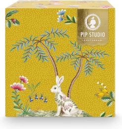 Pip Studio La Majorelle Yellow - Theeset - Porselein - Mok + Theezeef + Theetip - Porselein - 350ml - Geel Servies - Pasen - Konijn -Kook Verkoop 1130x1200 2