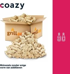 Aanmaakkrullen Voor BBQ Of Kachel | 10kg ECO FSC Gecertificeerd Aanmaakhout Barbecue - Biologisch En Duurzaam Aanmaakwokkels - Houtwol Wokkels - Barbeque Aansteker - Aanmaakblokjes - Accessoires - Ongeveer 800krullen -Kook Verkoop 1132x1200