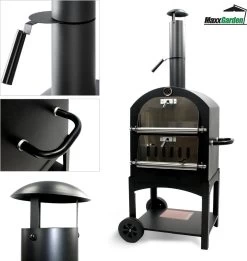 MaxxGarden Pizza Oven Buiten - Houtskool – Incl. Pizzasteen - 45x65x158cm 13 MaxxGarden Pizza Oven Buiten - Houtskool – Incl. Pizzasteen - 45x65x158cm -Kook Verkoop 1137x1200 3