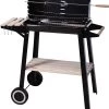 Verrijdbare Barbecue – Houtskool/Briketten - Verstelbare Grillplaat – Houten Tafel – Winscherm – Gewicht 5.9kg -Kook Verkoop 1142x1200 2