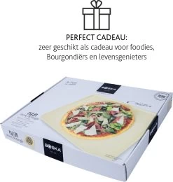 Boska Pizzasteen Deluxe Rechthoek - Voor De Oven - Knapperige Pizza's - 40x32 Cm - BBQ Accessoires -Kook Verkoop 1142x1200