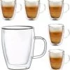 Dubbelwandige Glazen Met Oortje - Set Van 6 X 350 Ml - Thermoglazen - Glazen Voor Thee, Koffie, Latte Macchiato En Cappuccino -Kook Verkoop 1146x1200 6