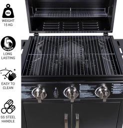 MaxxGarden Gas Barbecue - 3 Branders - Incl. Gratis BBQ Set 15 MaxxGarden Gas Barbecue - 3 Branders - Incl. Gratis BBQ Set -Kook Verkoop 1154x1200