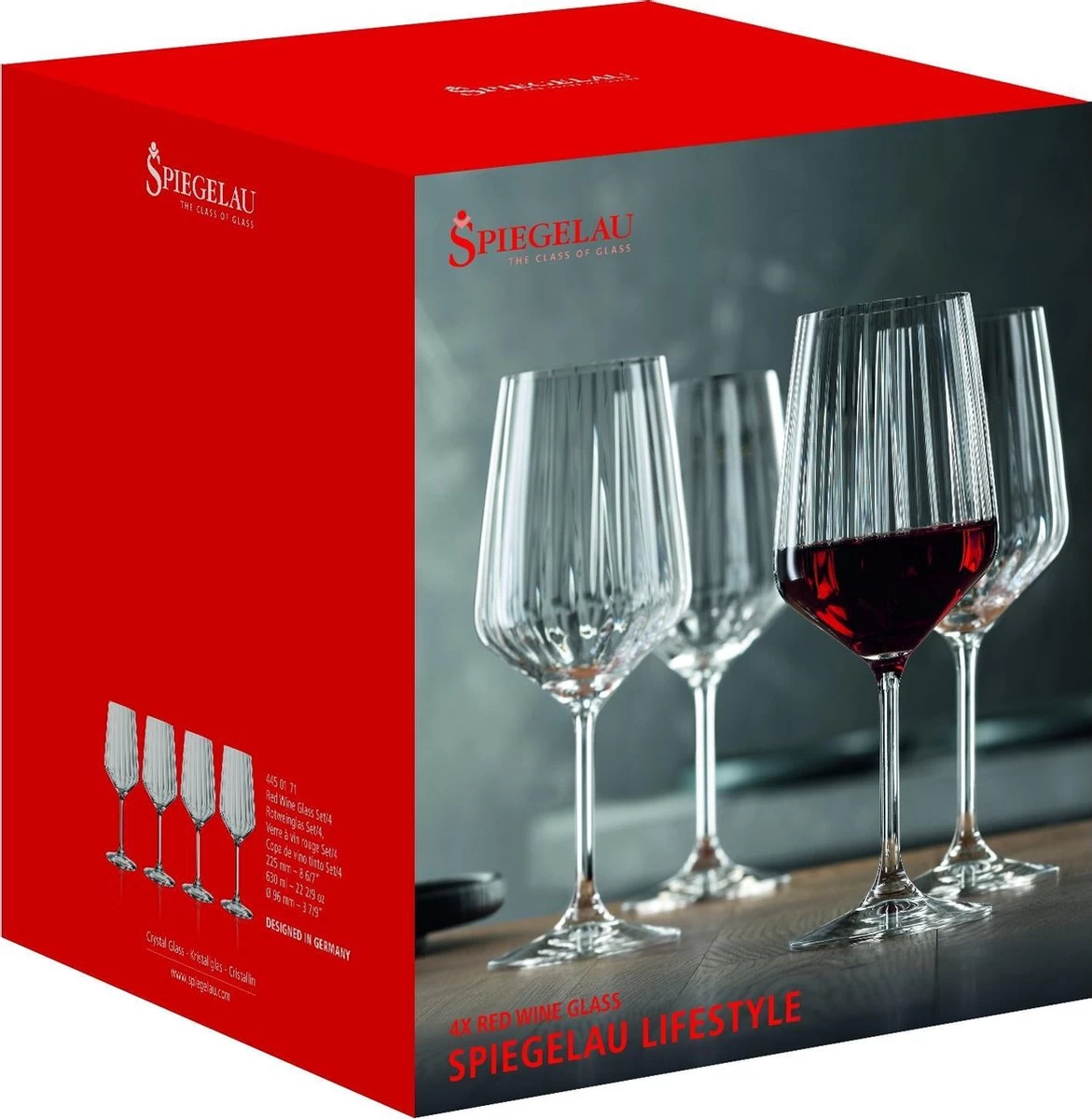 Spiegelau - Wijnglas Rode Wijn Lifestyle 630ml (set Van 4) - Wijnglazen 5 Spiegelau - Wijnglas Rode Wijn Lifestyle 630ml (set Van 4) - Wijnglazen - Afbeelding 3