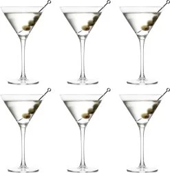 Libbey Martiniglazen Joya - 260 Ml / 26 Cl - 6 Stuks - Vaatwasserbestendig - Hoge Kwaliteit - Elegant Design - Perfect Voor Een Cocktailfeest Aan Huis