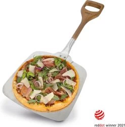Boska Pizzaschep Barbecue - Kort Handvat - Stabiel - Aluminium - Eikenhout - BBQ Accessoires -Kook Verkoop 1177x1200