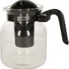Merkloos Glazen Transparante Theepot 1.5 L Met Zwart Filter - Thee Drinken - Thee Serveren - Theepotten Met Filters -Kook Verkoop 1181x1200 3