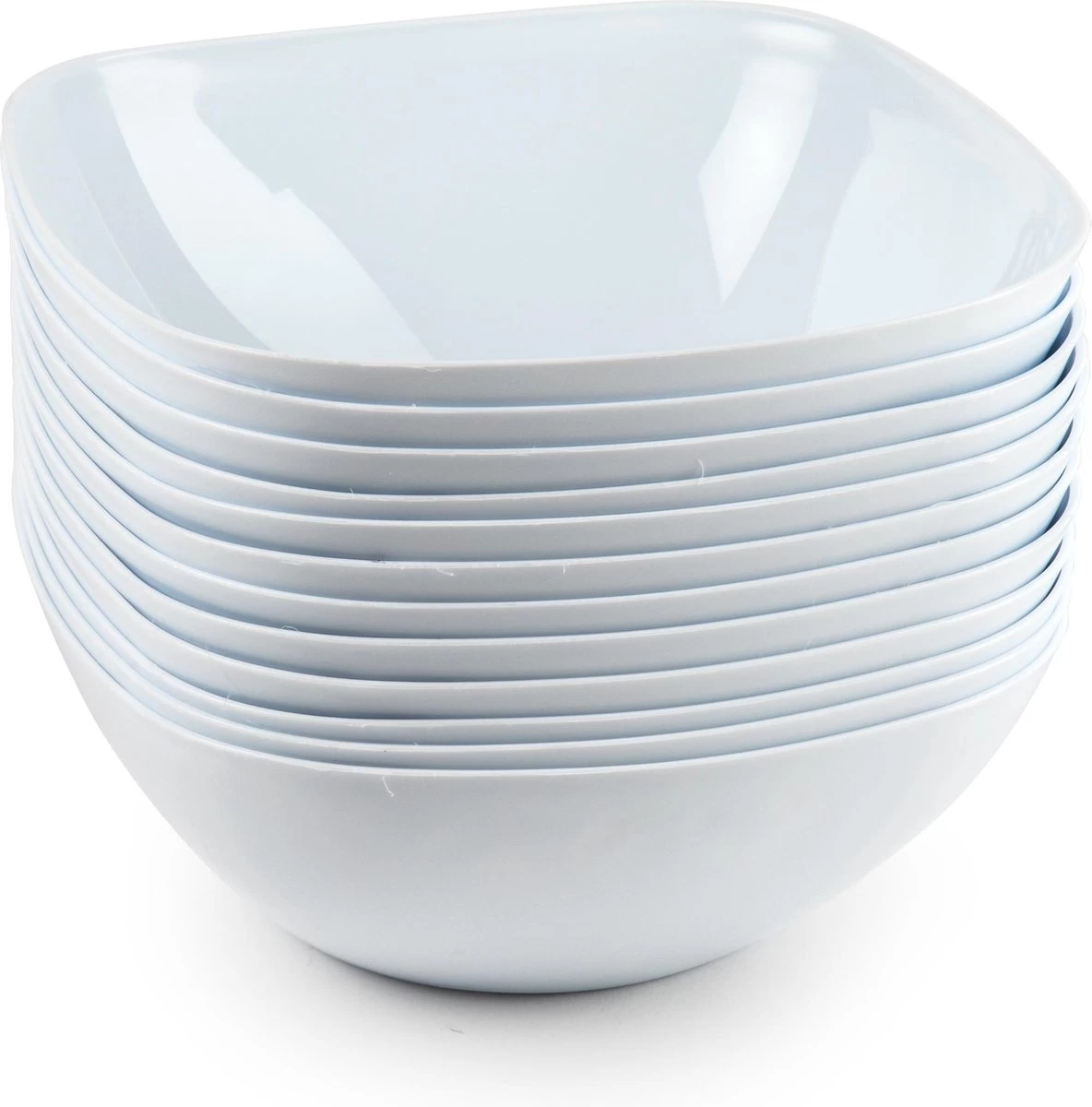 4x Schalen/schaaltjes Vierkant Wit - 680 Ml - Ontbijt/snacks/sauzen Serveren - Herbruikbare Schaaltjes/kommetjes Van Plastic - Keukenbenodigdheden 3 4x Schalen/schaaltjes Vierkant Wit - 680 Ml - Ontbijt/snacks/sauzen Serveren - Herbruikbare Schaaltjes/kommetjes Van Plastic - Keukenbenodigdheden