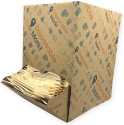 750 Stuks Houten Vork In Dispenser Box - Houten Bestek - Vorken - Bio Vorken - Hout In Dispenserdoos - Dispenser Doos Bestek - Karton Dispenser - Papier Dispenser Box Met Bestek - Cutlery - Biologisch Afbreekbaar - Milieuvriendelijk - FSC - Wegwerp -Kook Verkoop 1185x1200 6