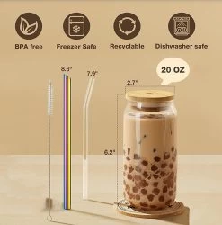 Bubble Tea Beker - Inclusief Stalen Bubble Tea Rietje - 0,5 L - Herbruikbaar - Boba -Kook Verkoop 1186x1200 1