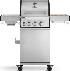 Burnhard Gas BBQ FRED JR. Deluxe - 2 Branders - Incl. Keramische Infraroodbrander & Afdekhoes - Deluxe -Kook Verkoop 1192x1200 3