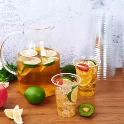 Bio Plastic Bekers - 140 Stuk(s) - 250 Ml - Transparant - Cups - Plastic Glazen - Kerst Servies -Kook Verkoop 1198x1200 10