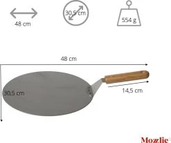 Pizzaschep 30 Cm Voor Oven Of BBQ - Rond - RVS - Met Houten Handvat 9 Pizzaschep 30 Cm Voor Oven Of BBQ - Rond - RVS - Met Houten Handvat -Kook Verkoop 1200x1007 1