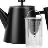 Castagnola Theepot Met Filter – Theekan – Theepot Dubbelwandig – Theepot Roestvrijstaal – Hoogwaardig RVS – 1 Liter – 5 Kopjes Thee – Zwart -Kook Verkoop 1200x1007 3