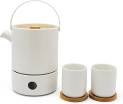 Bredemeijer - Theeset Umea Theepot 1.2L Met Theelichtwarmer - Mat Wit -Kook Verkoop 1200x1012 2