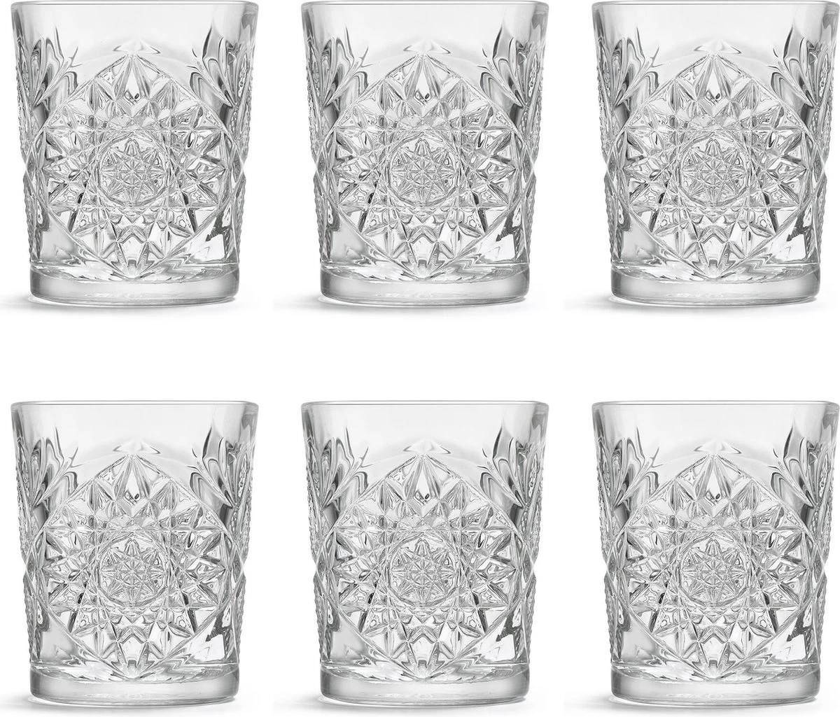 Libbey Drinkglas Hobstar - 355 Ml / 35,5 Cl - 6 Stuks - Vintage Design - Vaatwasserbestendig - Hoge Kwaliteit 3 Libbey Drinkglas Hobstar - 355 Ml / 35,5 Cl - 6 Stuks - Vintage Design - Vaatwasserbestendig - Hoge Kwaliteit