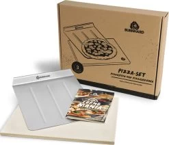 Burnhard Pizzasteen 38 X 30 X 1,5 Cm + Pizzaschep 26 Burnhard Pizzasteen 38 X 30 X 1,5 Cm + Pizzaschep -Kook Verkoop 1200x1032