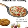 Pizzaschep 30 Cm Voor Oven Of BBQ - Rond - RVS - Met Houten Handvat -Kook Verkoop 1200x1033