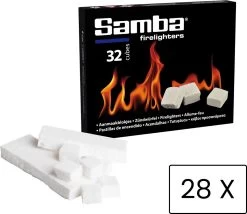 Samba Aanmaakblokjes Wit - Kerosine - 896 Stuks - Omdoos 13 Samba Aanmaakblokjes Wit - Kerosine - 896 Stuks - Omdoos -Kook Verkoop 1200x1038