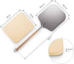 Blumtal - Pizzasteen Met XL Pizza Schep - Professionele Pizza Set - Cordieriet Pizza Stone -Kook Verkoop 1200x1039 3