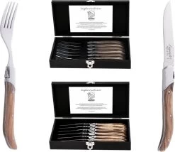 Laguiole Style De Vie Vorken Luxury Line - 6-delig - Olijfhout -Kook Verkoop 1200x1040 3