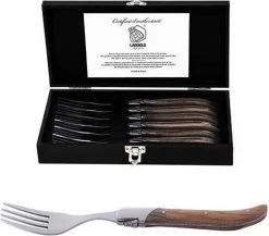 Laguiole Style De Vie Vorken Luxury Line - 6-delig - Olijfhout -Kook Verkoop 1200x1052 2