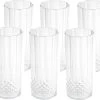 Merkloos 6x Stuks Herbruikbare Kunststof Longdrinkglazen 400 Ml Met Kristaleffect -Kook Verkoop 1200x1053 5