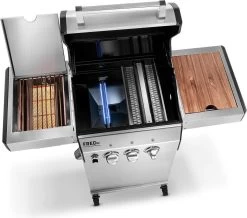 Burnhard Gas BBQ FRED JR. Deluxe - 2 Branders - Incl. Keramische Infraroodbrander & Afdekhoes - Deluxe -Kook Verkoop 1200x1057 1