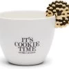 Riviera Maison Koffiemok, Mok/ Kopje Met Goud Detail - It's Cookie Time Mug - Wit - Porselein - 300 ML - 1 Stuk