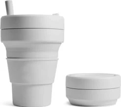 Koffiebeker - Reisbeker - Siliconen Beker - Opvouwbaar - Zwart - Drinkbeker - To Go -Kook Verkoop 1200x1059