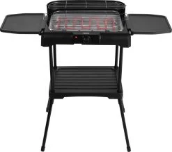 Princess 112250 Elektrische BBQ Met Zijplanken - BBQ - 40x25cm - Met En Zonder Statief Te Gebruiken - Met Zijplankjes - Ook Te Gebruiken Als Tafelgrill - 2200W -Kook Verkoop 1200x1065