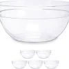 Set Van 6x Stuks Glazen Salade/dessert/sauzen Schaaltjes/kommetjes 10.5 X 4.5 Cm - Schalen/kommen Van Glas 1 Set Van 6x Stuks Glazen Salade/dessert/sauzen Schaaltjes/kommetjes 10.5 X 4.5 Cm - Schalen/kommen Van Glas -Kook Verkoop 1200x1074 4
