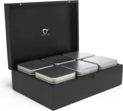 Bredemeijer - Theedoos 6 Blikjes Zwart